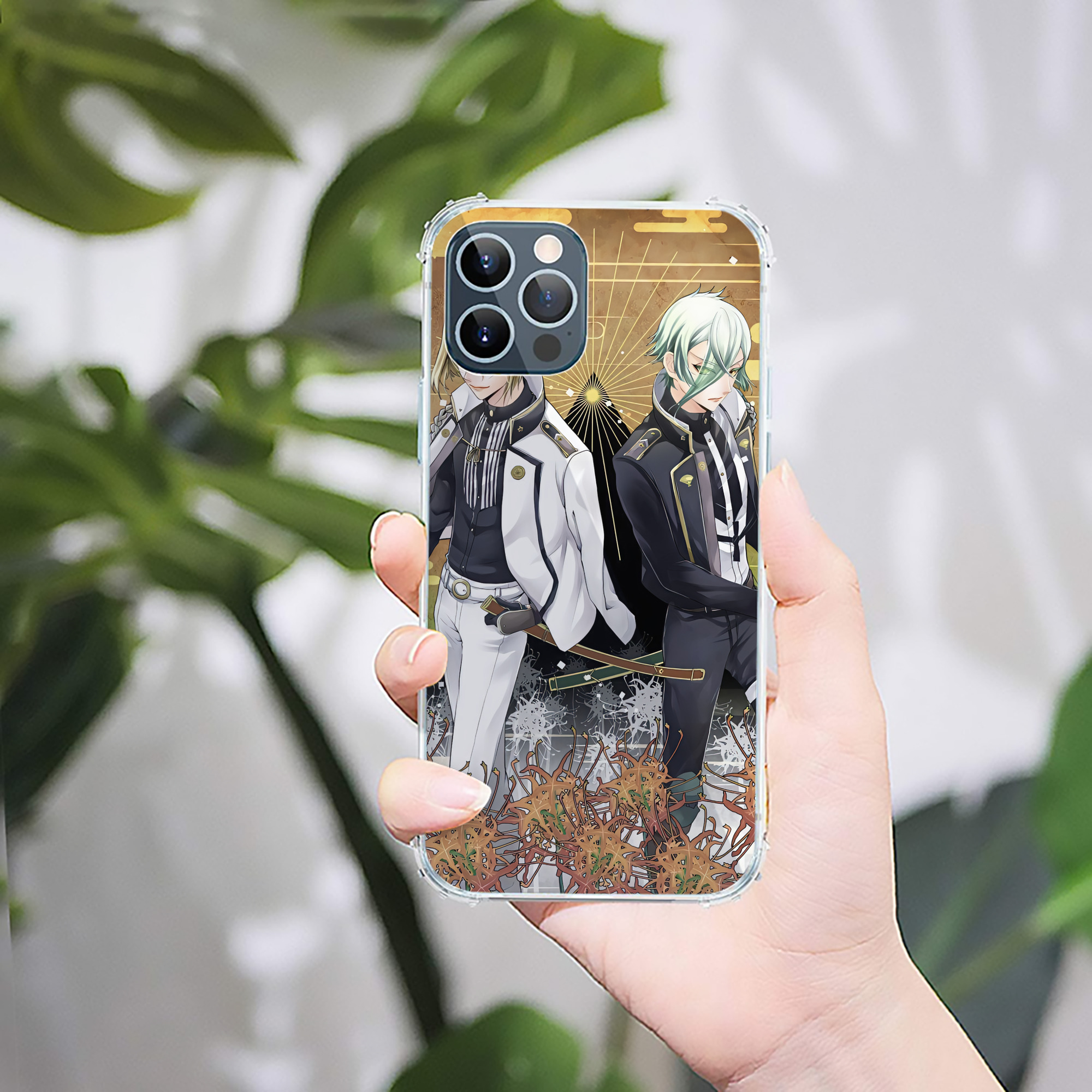 （画像用） 刀剣乱舞 Touken Ranbu 【iPhone 12シリーズ対応】透明スマホケース（クリアソフトケース）